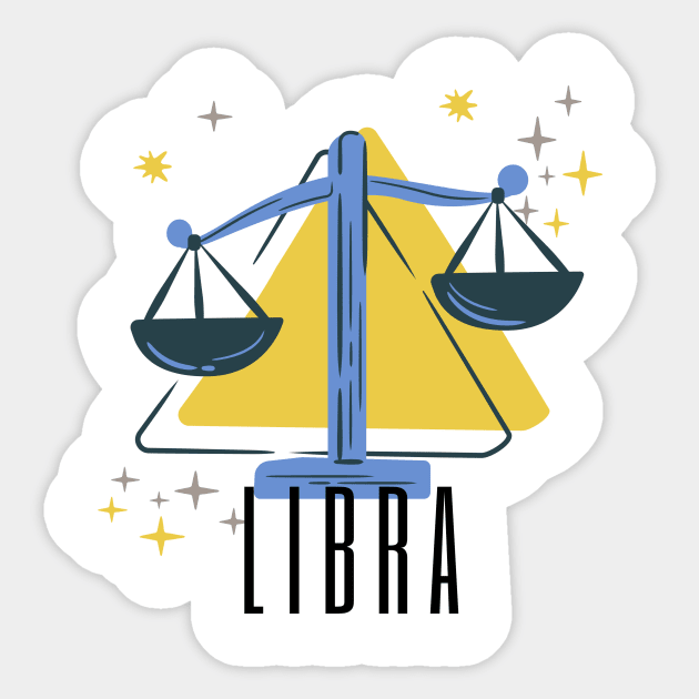 LIBRA Sticker by EXUBERANT DESIGN